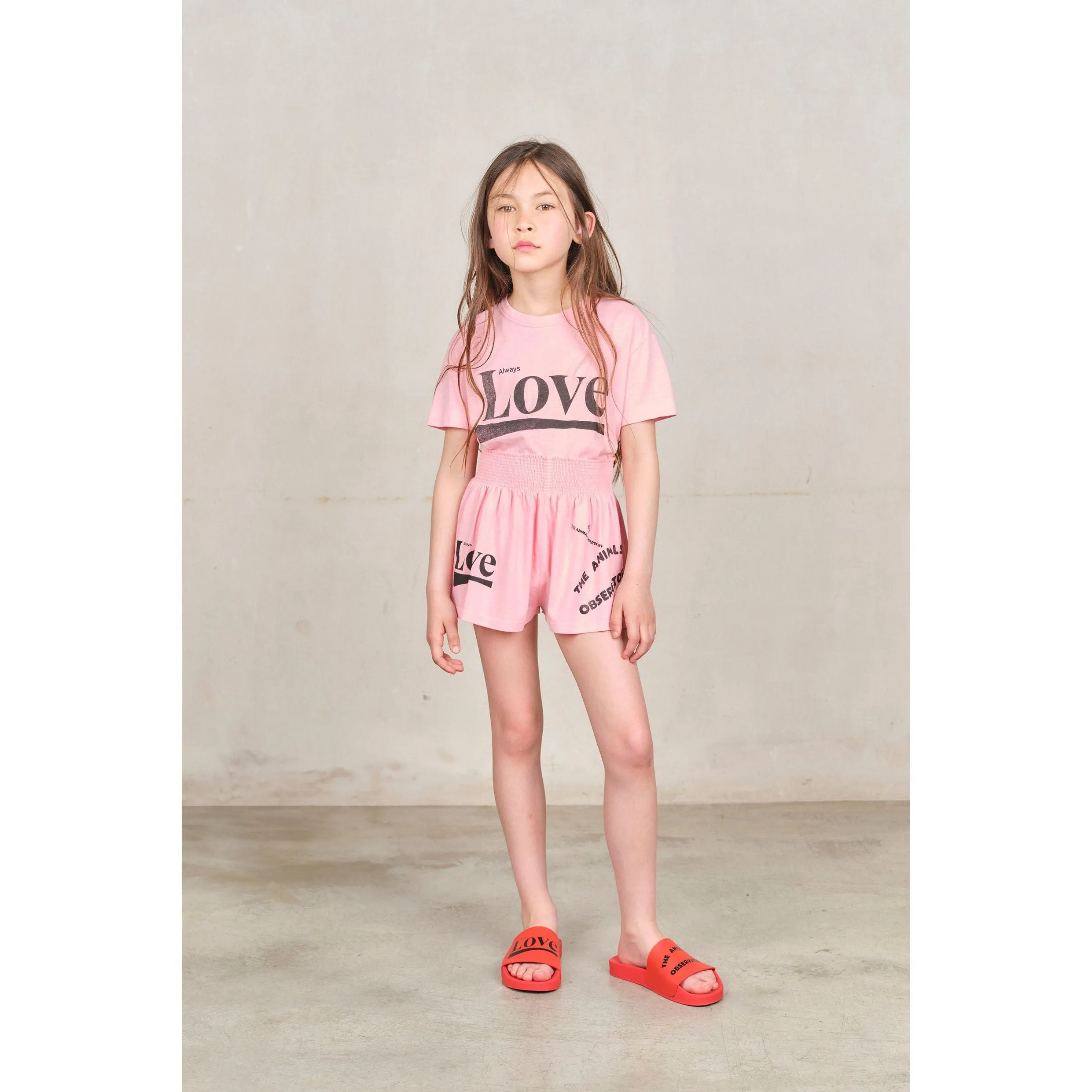 Pink Love Ostrich Shorts