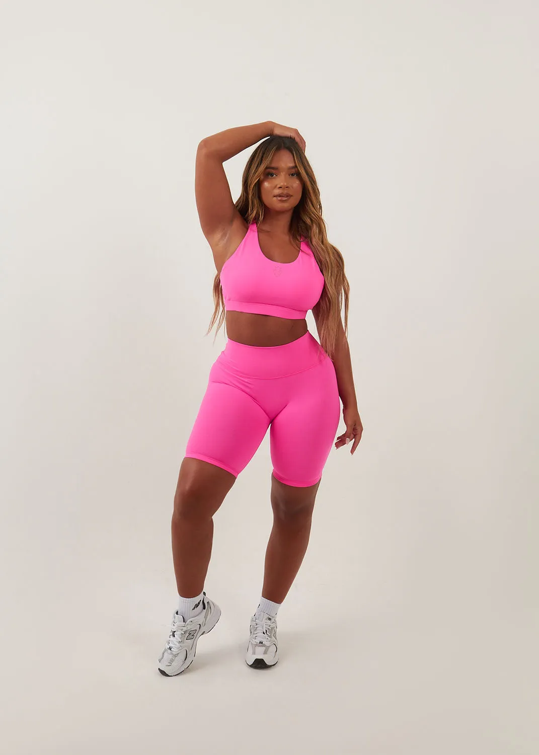Pink Seamless Cycling Shorts