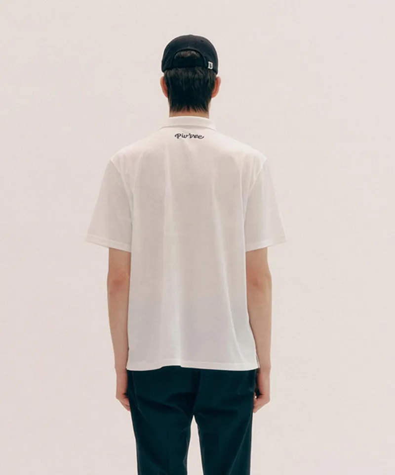 PIV'VEE Men's PK Shirt - Cloud White