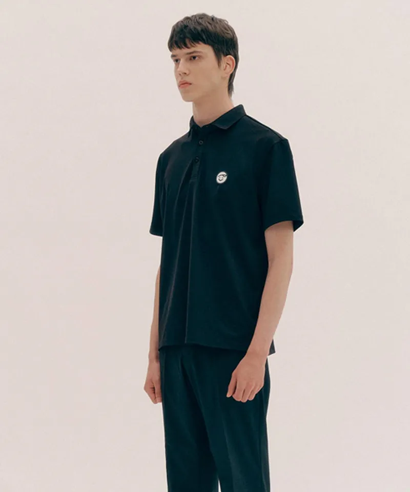 PIV'VEE Men's PK Shirt - Ebony Black