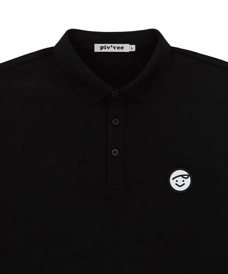 PIV'VEE Men's PK Shirt - Ebony Black