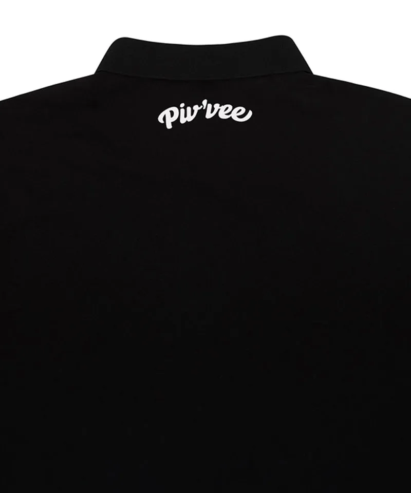 PIV'VEE Men's PK Shirt - Ebony Black