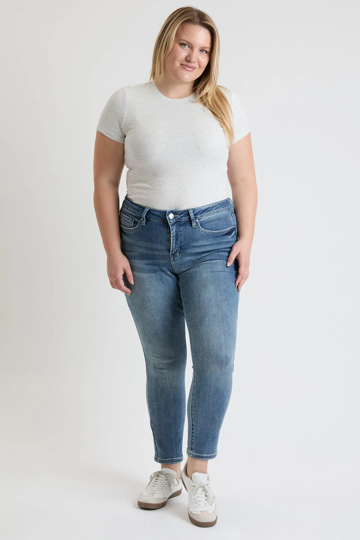 Plus Mid Rise Premium Stretch Skinny Jean