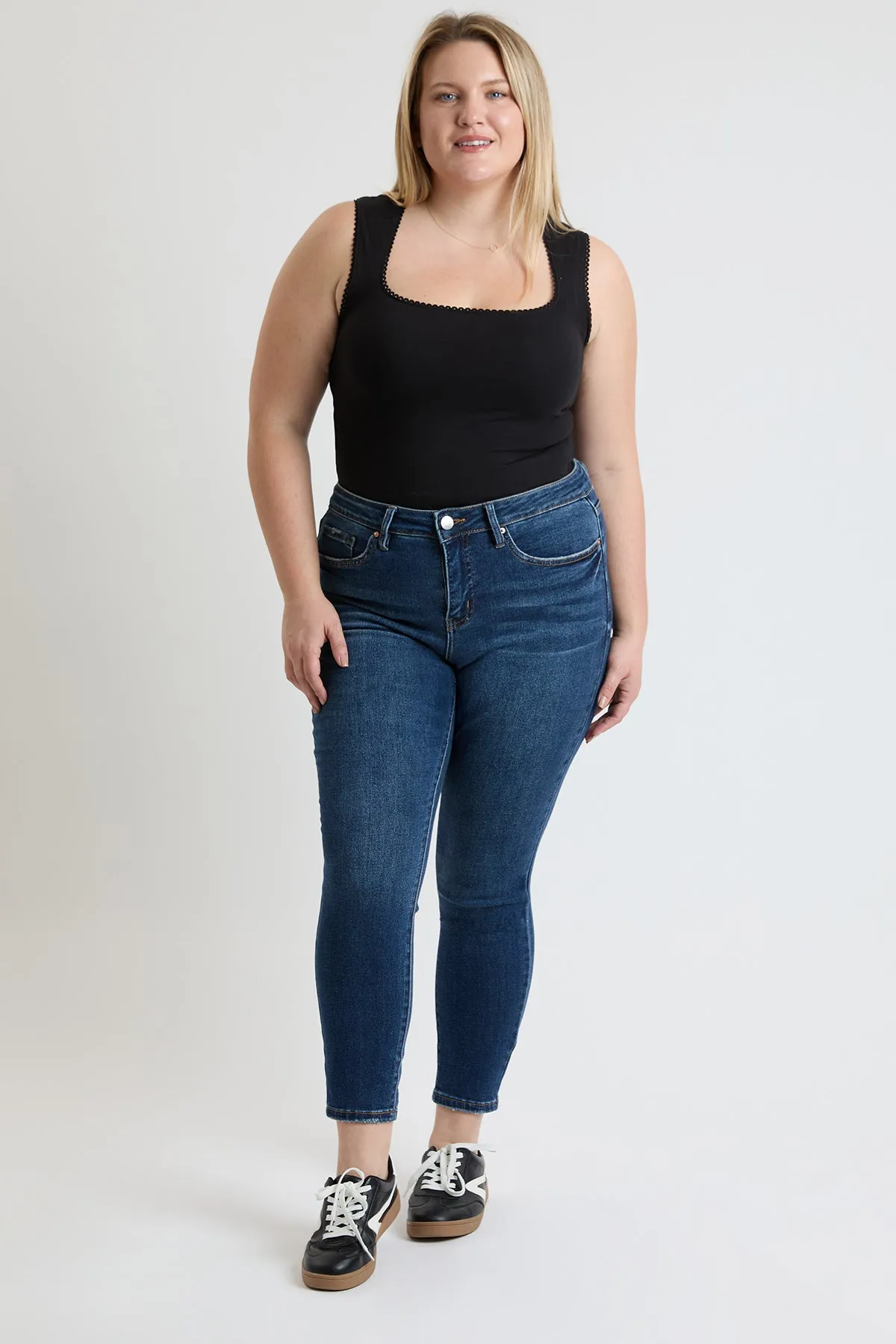 Plus Mid Rise Premium Stretch Skinny Jean