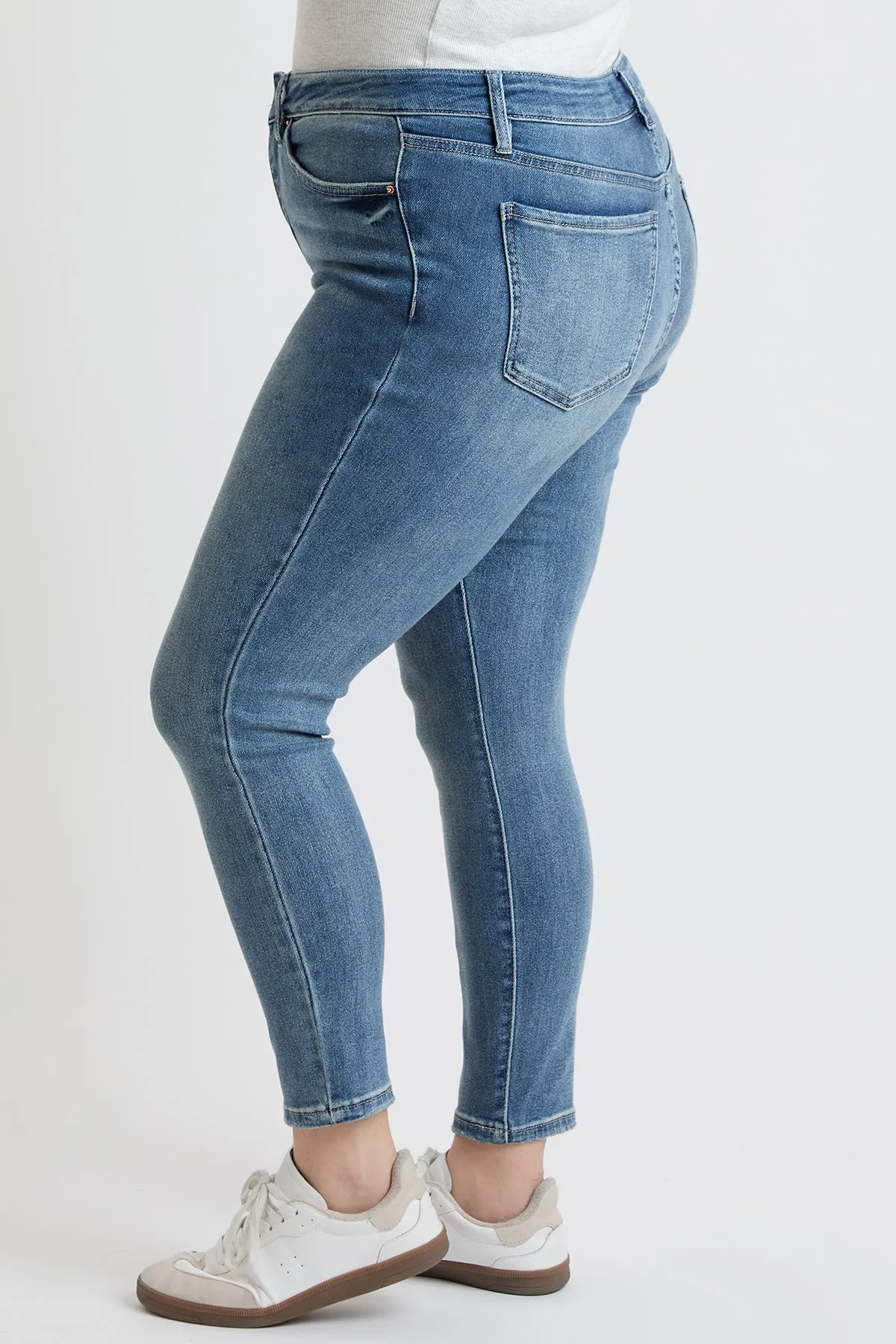 Plus Mid Rise Premium Stretch Skinny Jean