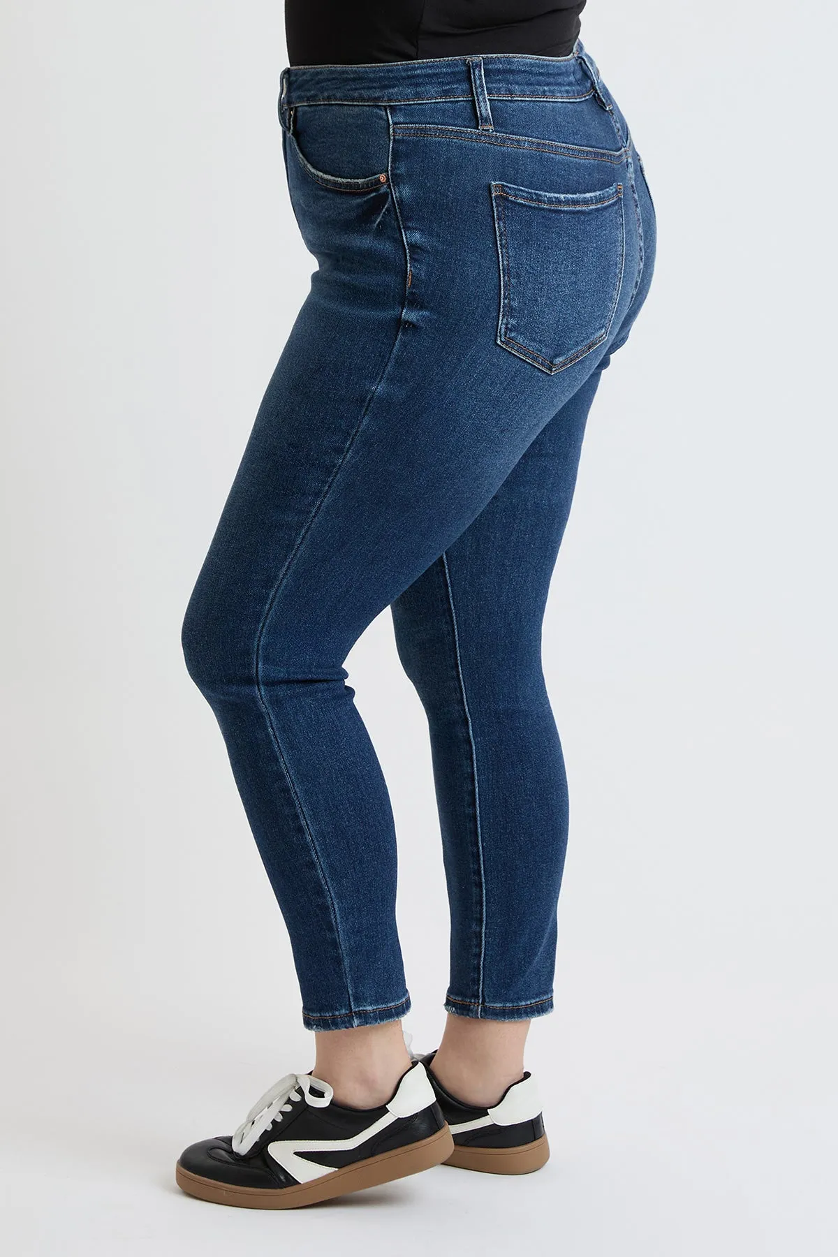 Plus Mid Rise Premium Stretch Skinny Jean
