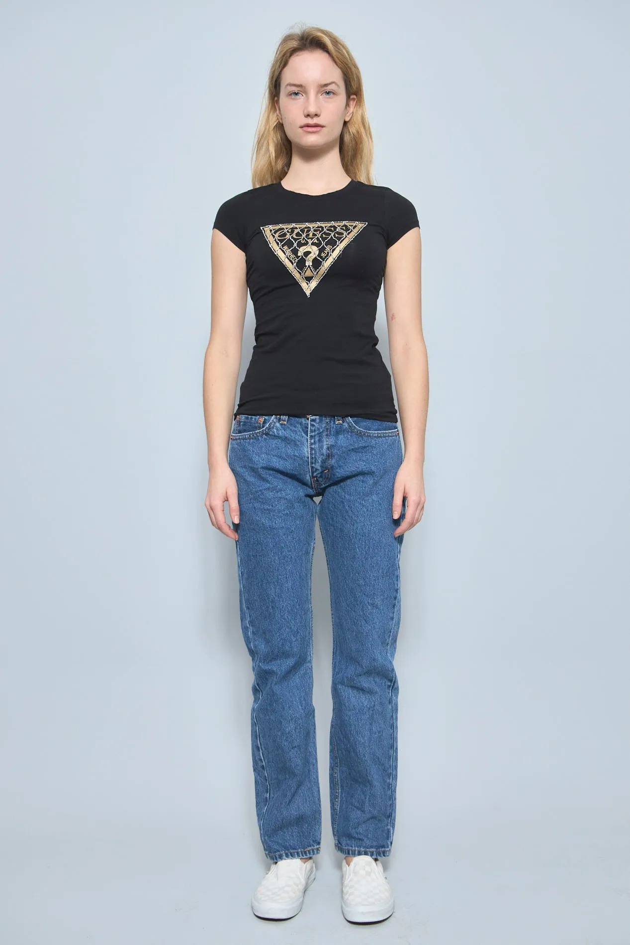 Polera Negro smart guess Talla Xs