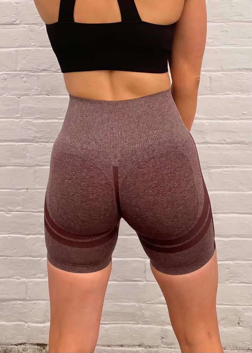 POWER CRUNCH SHORTS 2.0 in DARK COFFEE