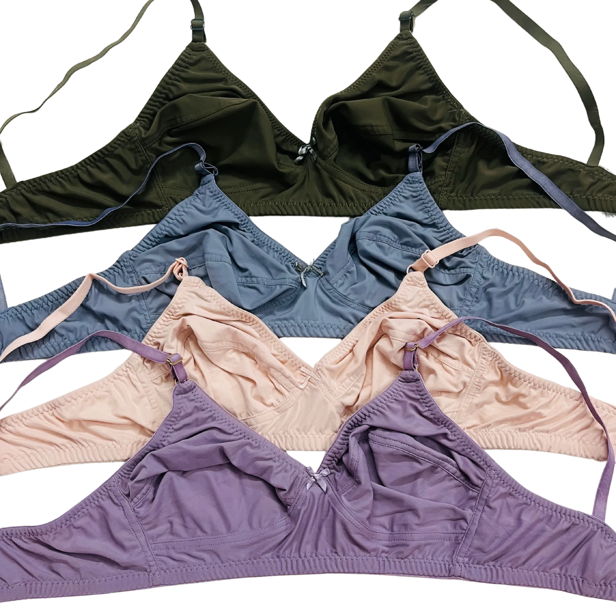 Premium Ice Silk Full-Cup Bra (4 Pcs) | The Ultimate Summer Comfort