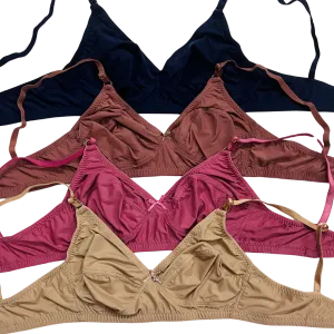 Premium Ice Silk Full-Cup Bra (4 Pcs) | The Ultimate Summer Comfort