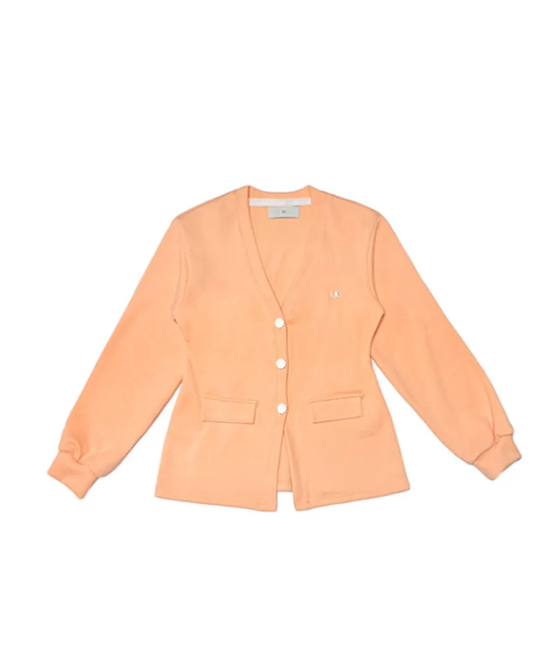 Q.C PLAY: Functional PK Waist Pin Tuck V-Neck Half Cardigan - 3 Colors