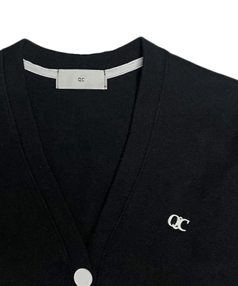 Q.C PLAY: Functional PK Waist Pin Tuck V-Neck Half Cardigan - 3 Colors