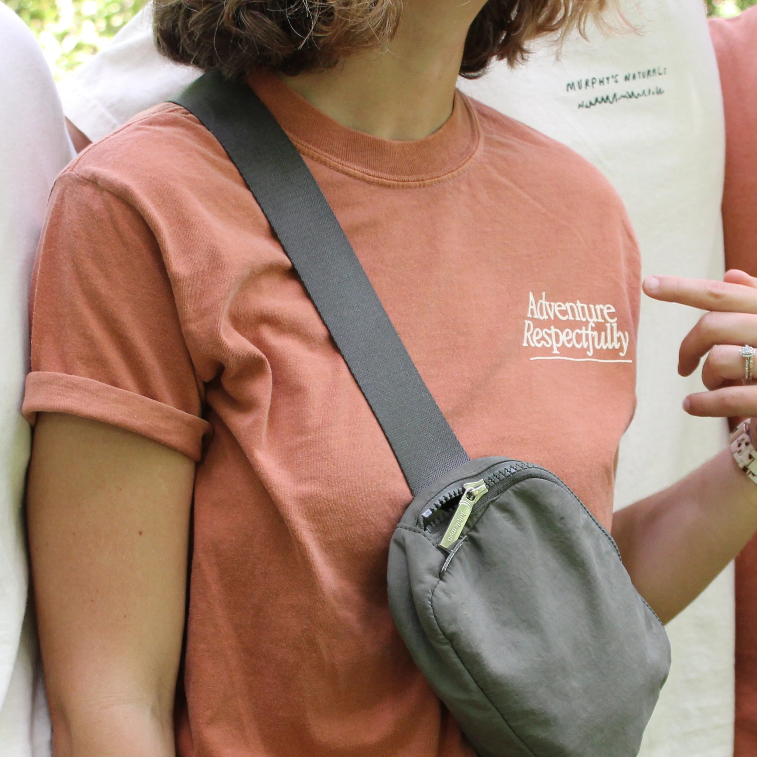 "ADVENTURE RESPECTFULLY." T-SHIRT