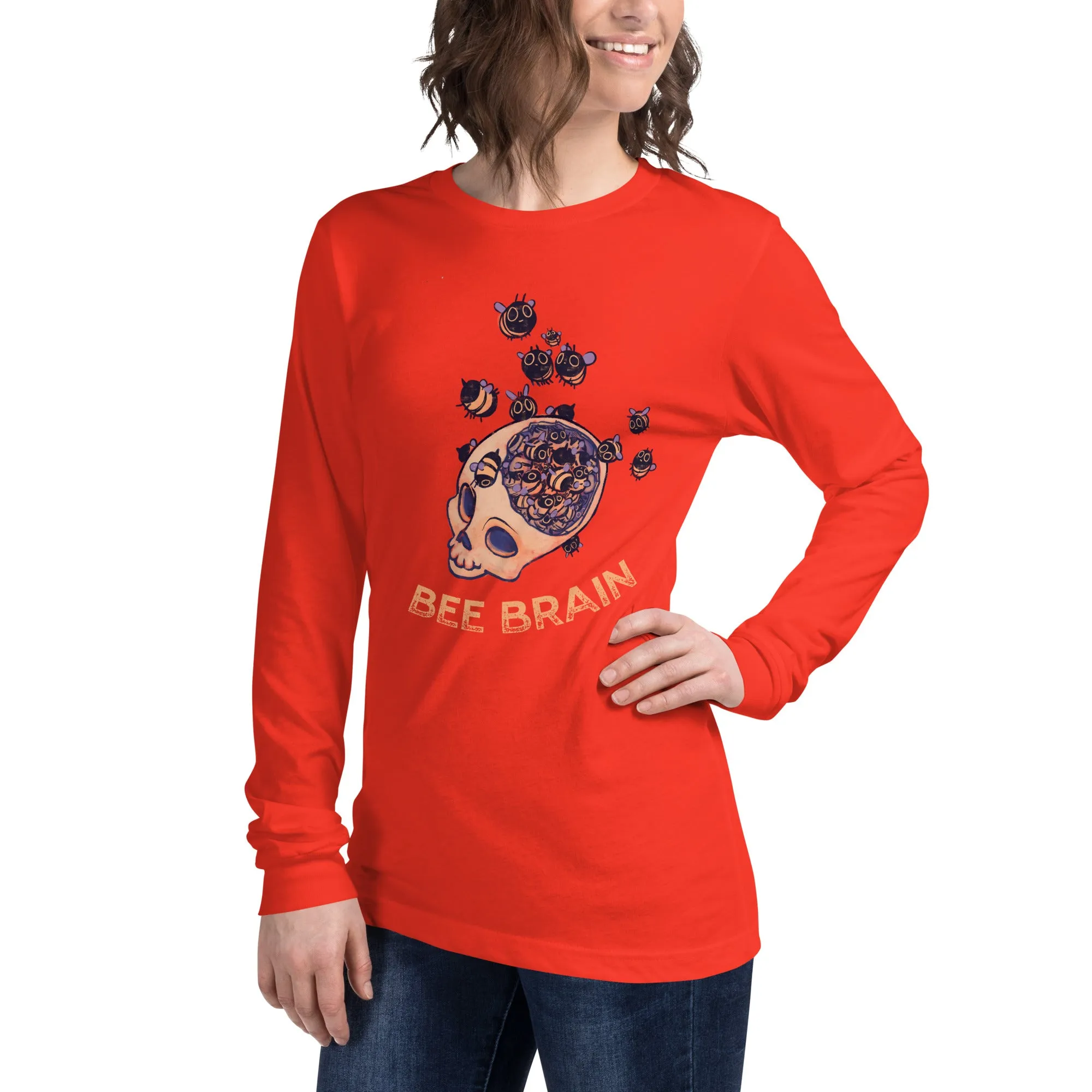 "Bee Brain" Unisex Long Sleeve Tee