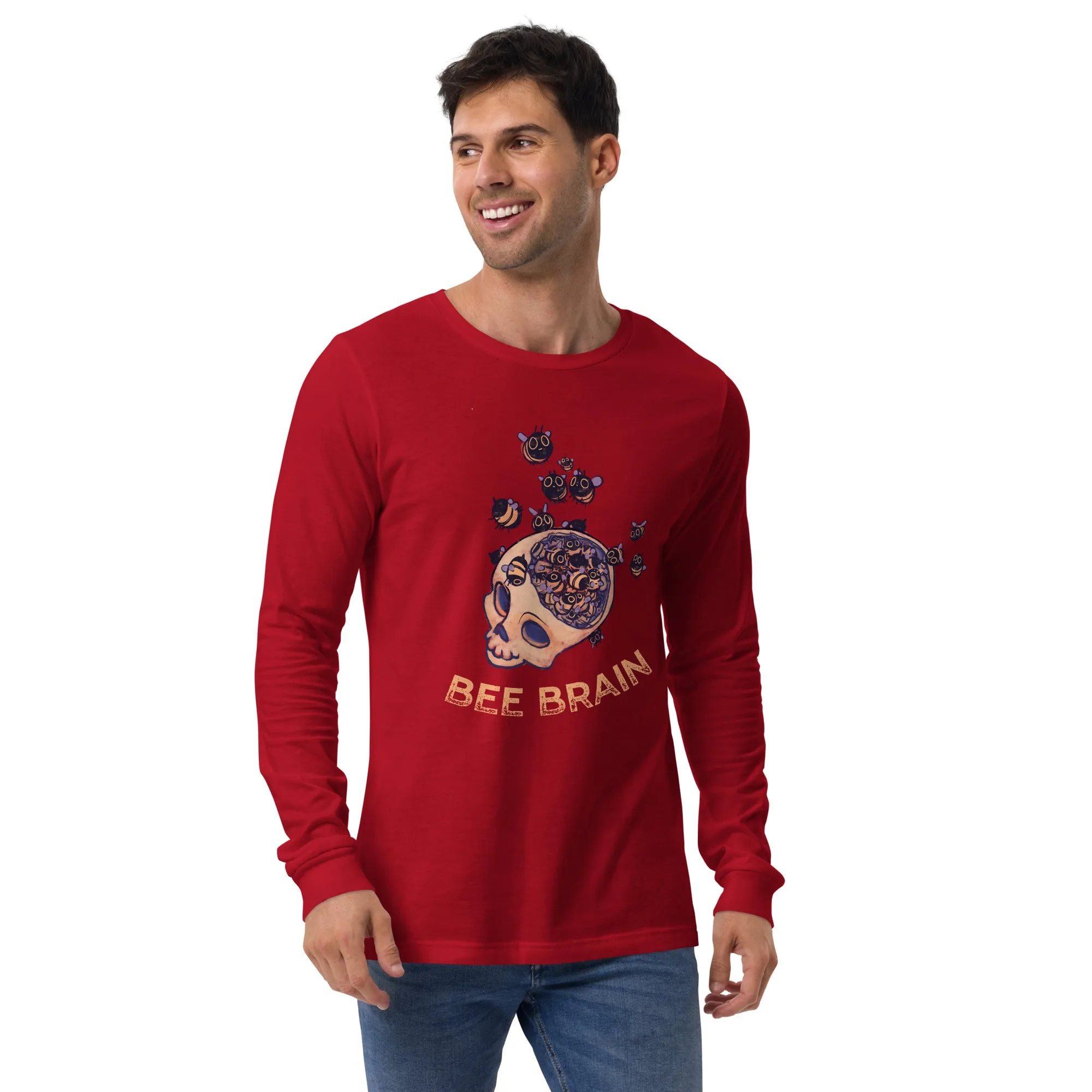 "Bee Brain" Unisex Long Sleeve Tee