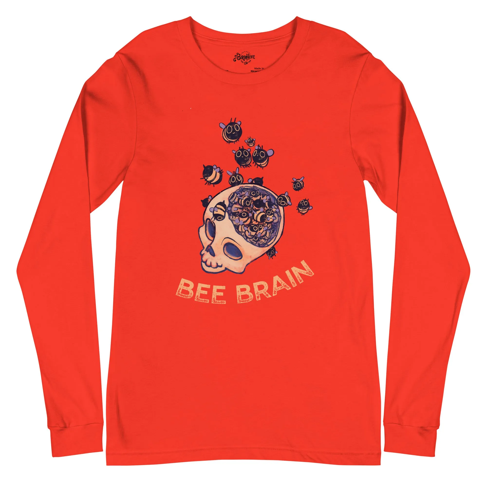 "Bee Brain" Unisex Long Sleeve Tee