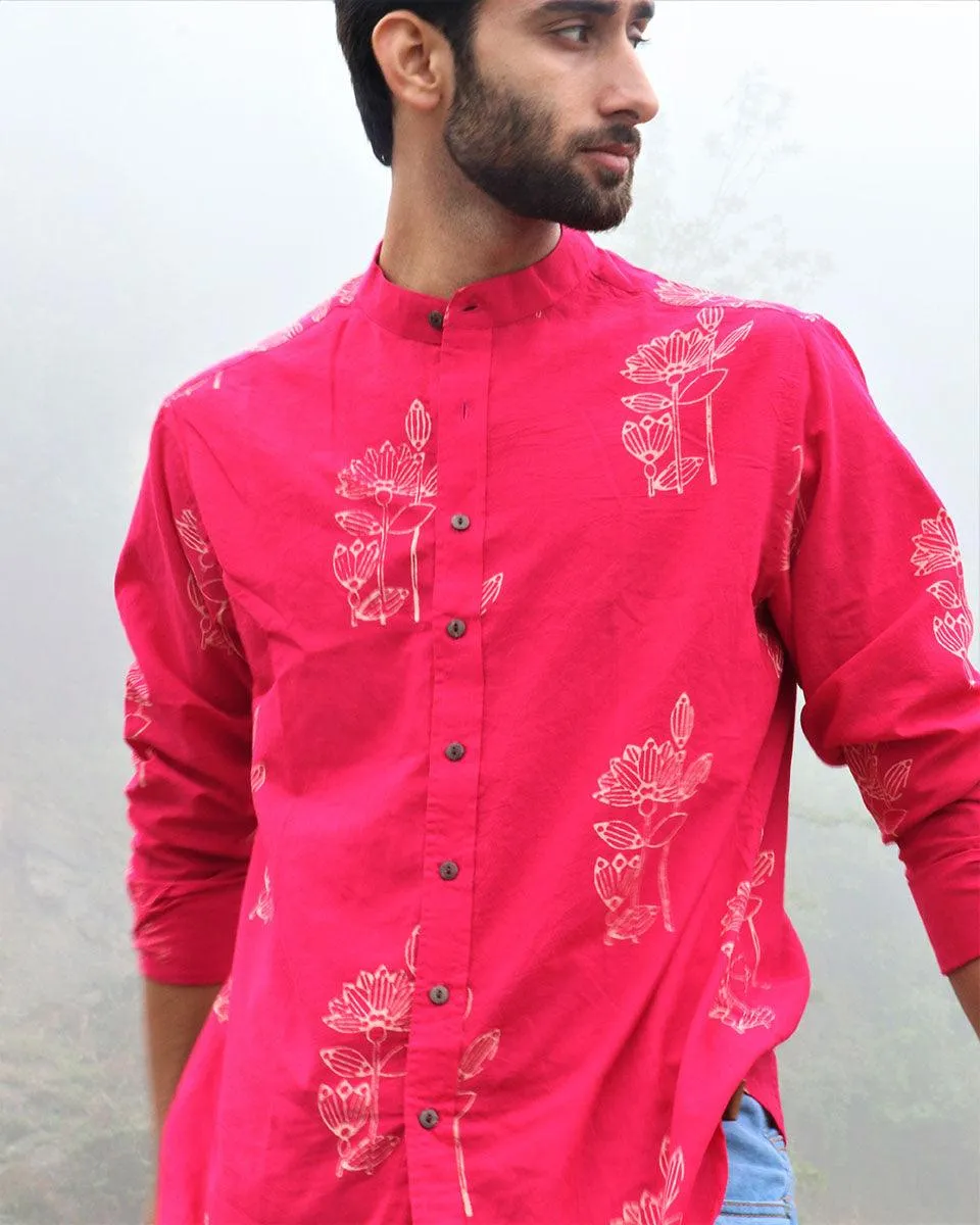Rani Floral Block Printed Cotton Shirt