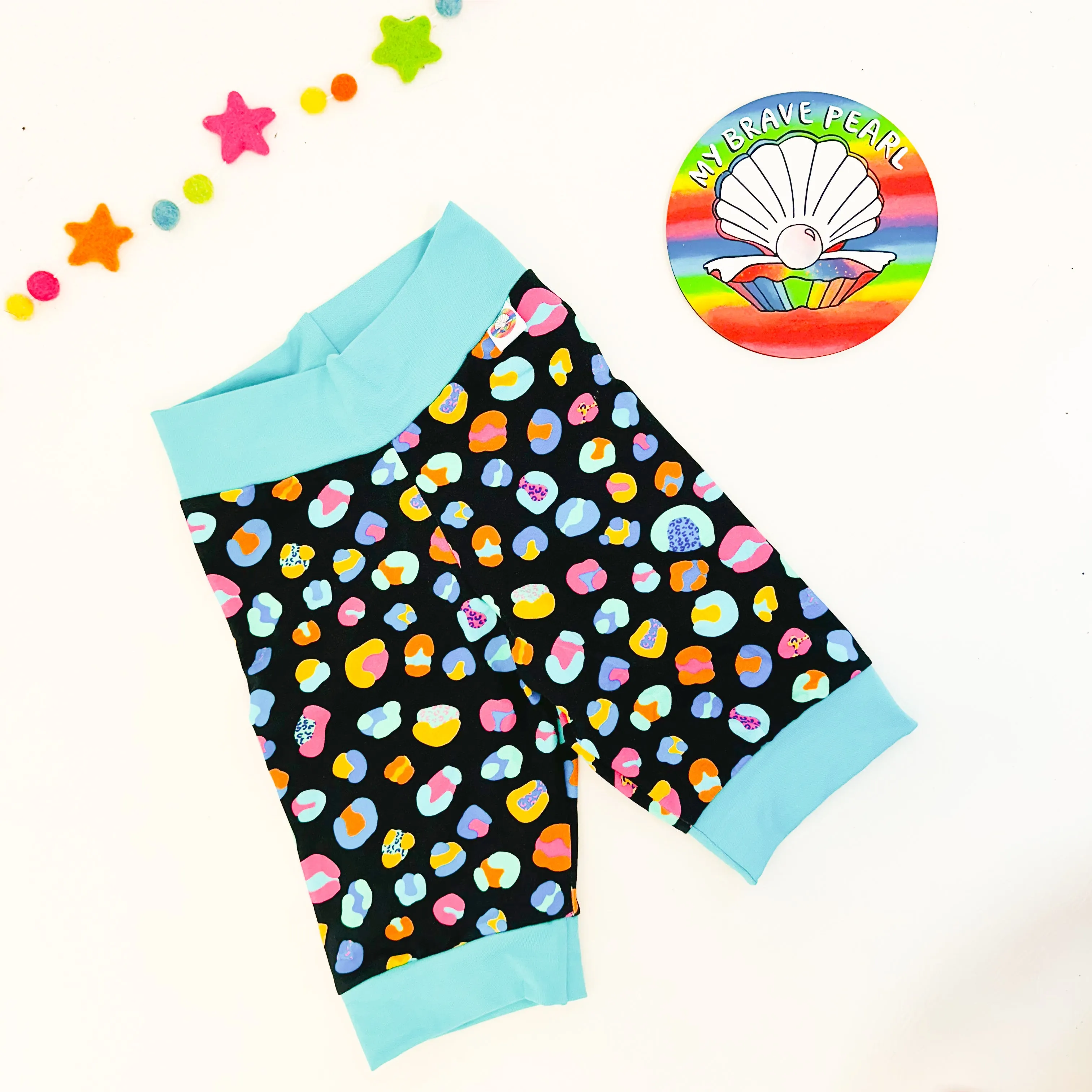 Ready To Ship 3-4Y Night Cheetah Cycling Shorts