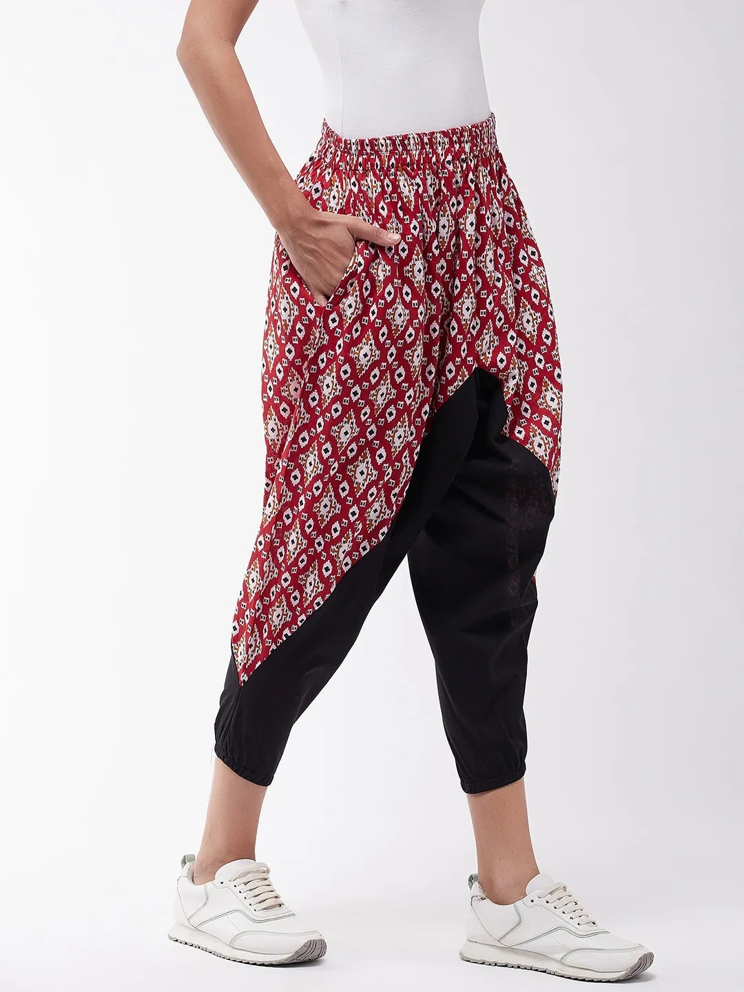 Red And Black Patola Harem