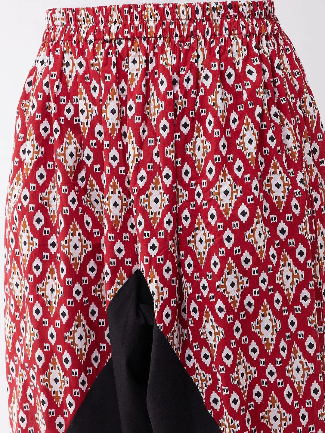 Red And Black Patola Harem