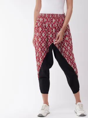 Red And Black Patola Harem