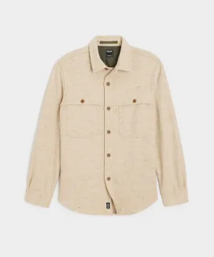 Relaxed Fit Donegal Overshirt in Oatmeal