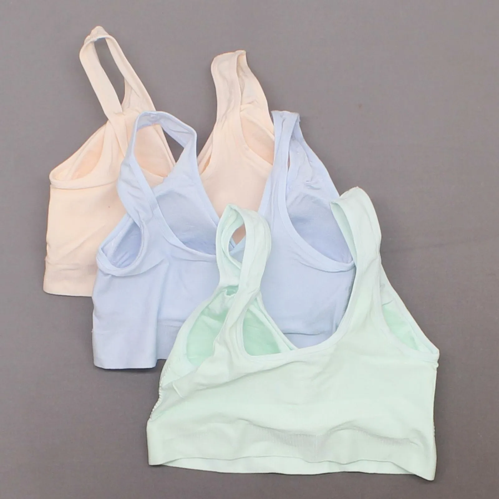 Rhonda Shear 3 Pack Jacquard Ahh Bras With Removable Pads Lights Medium