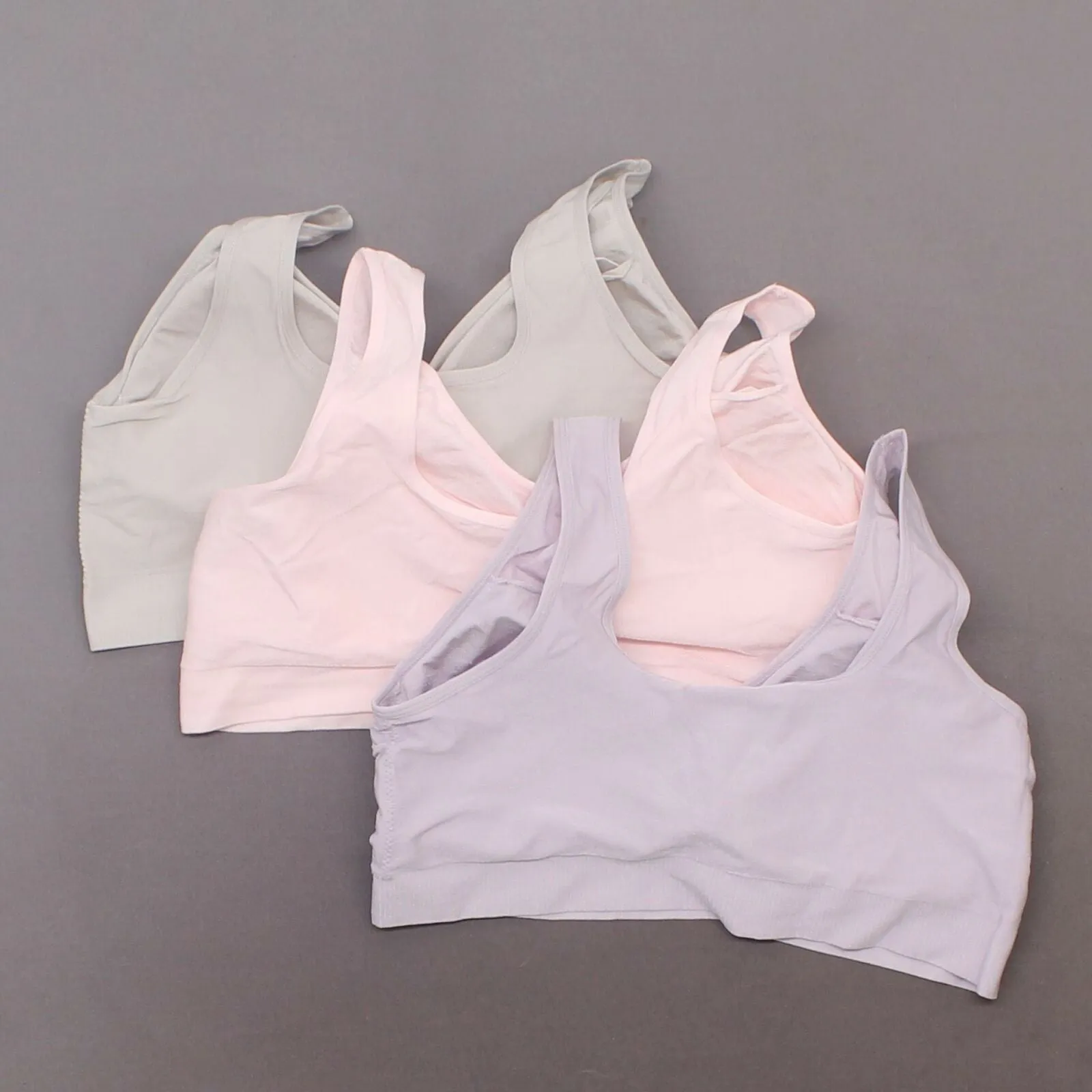 Rhonda Shear 3 Pack Jacquard Ahh Bras With Removable Pads Pastels 3X