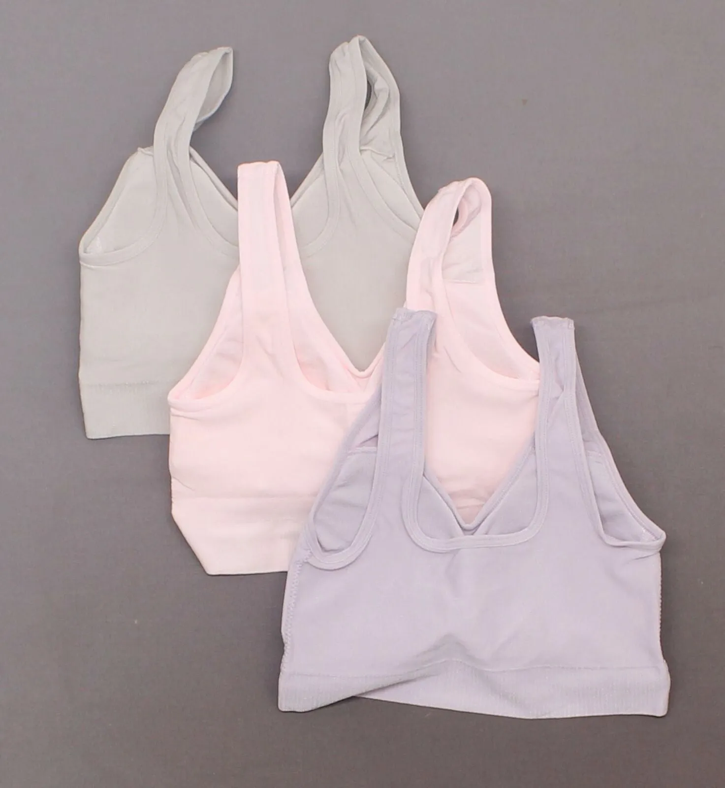 Rhonda Shear 3 Pack Jacquard Ahh Bras With Removable Pads Pastels Small