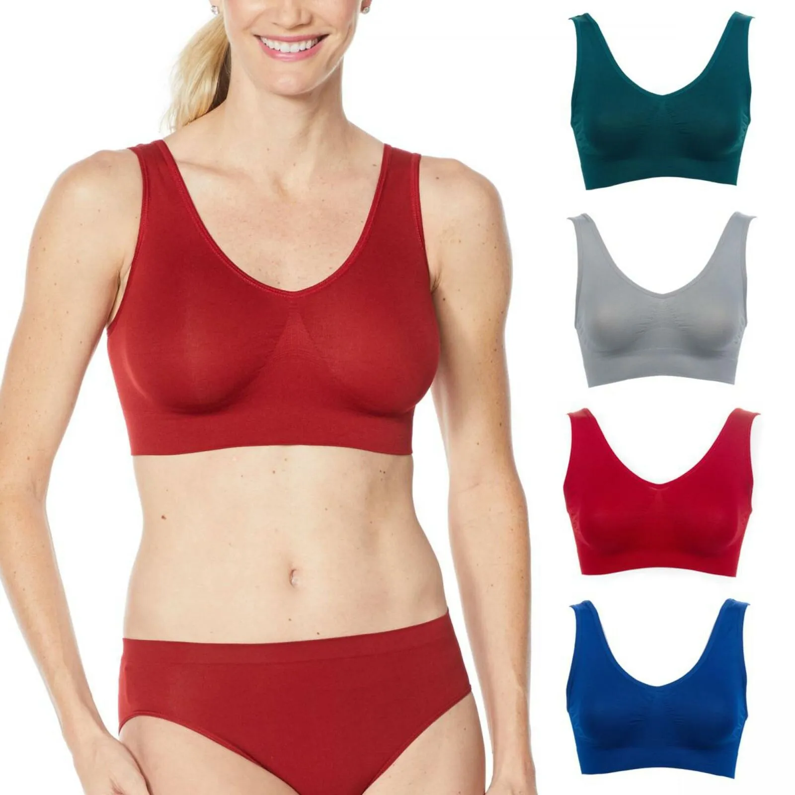 Rhonda Shear Women's 4 Pack Ahh Bras