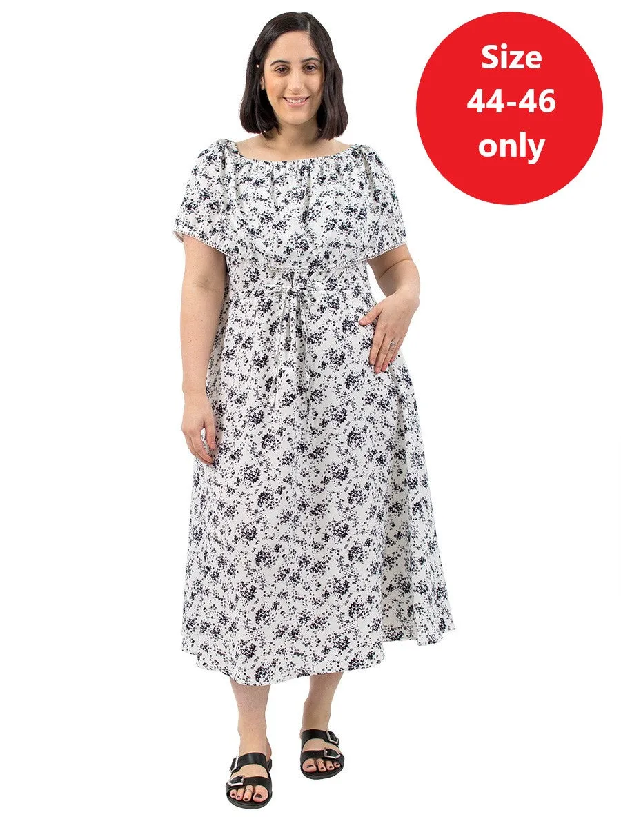 River Side Dress - White Print**