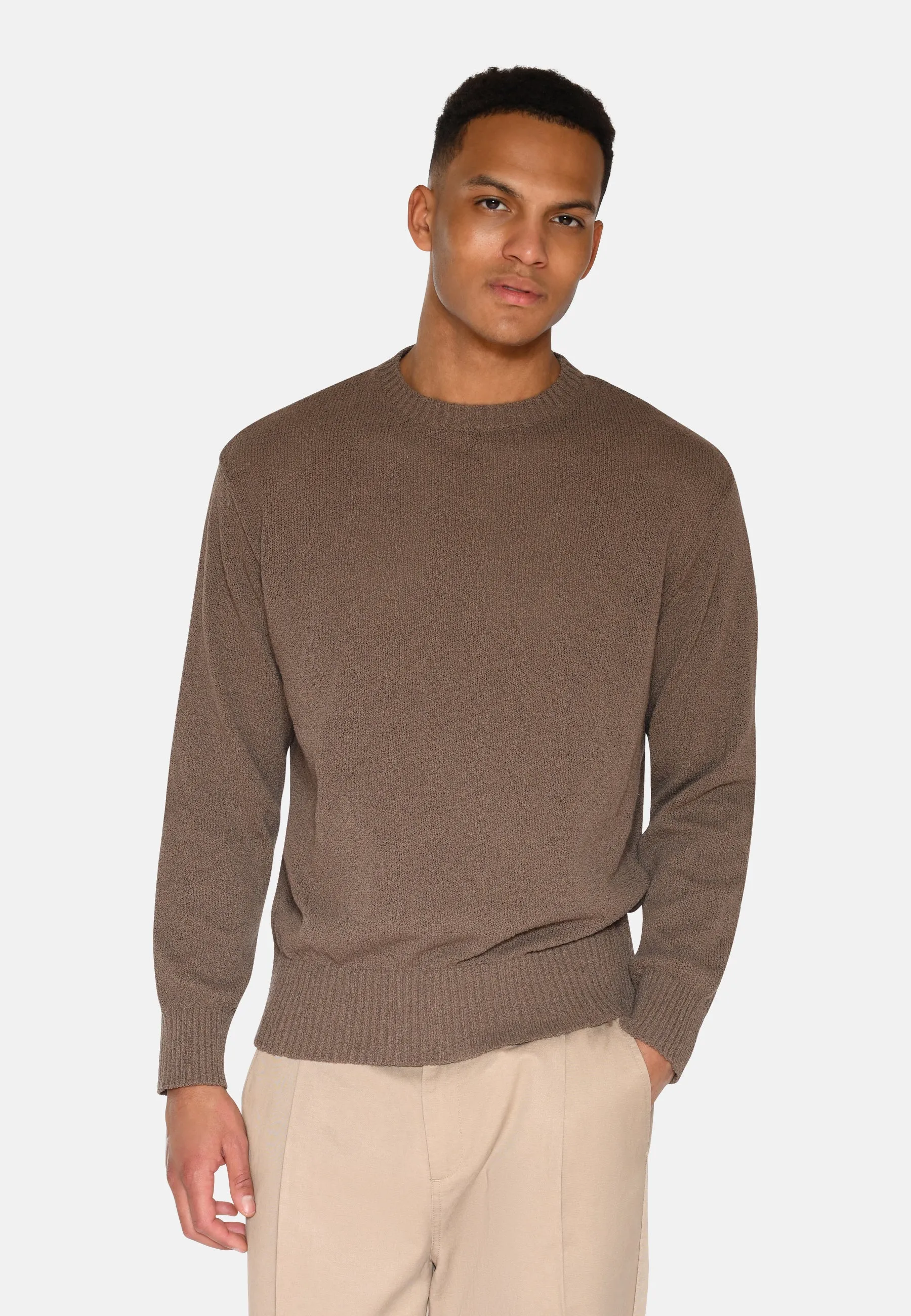 Roland knitted jumper 4122 - Shitake