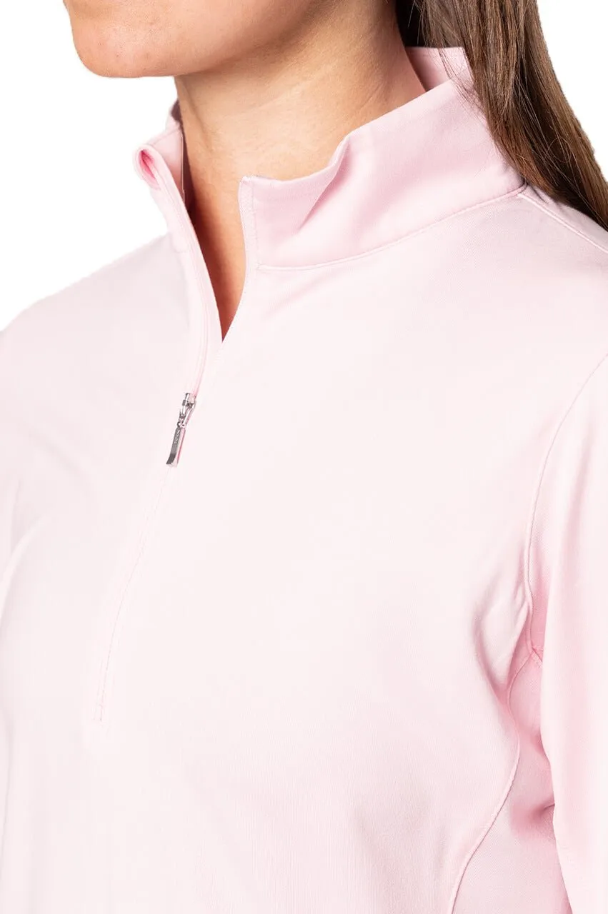 Rose Pink Fabulous Mock Pullover