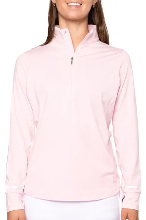 Rose Pink Fabulous Mock Pullover