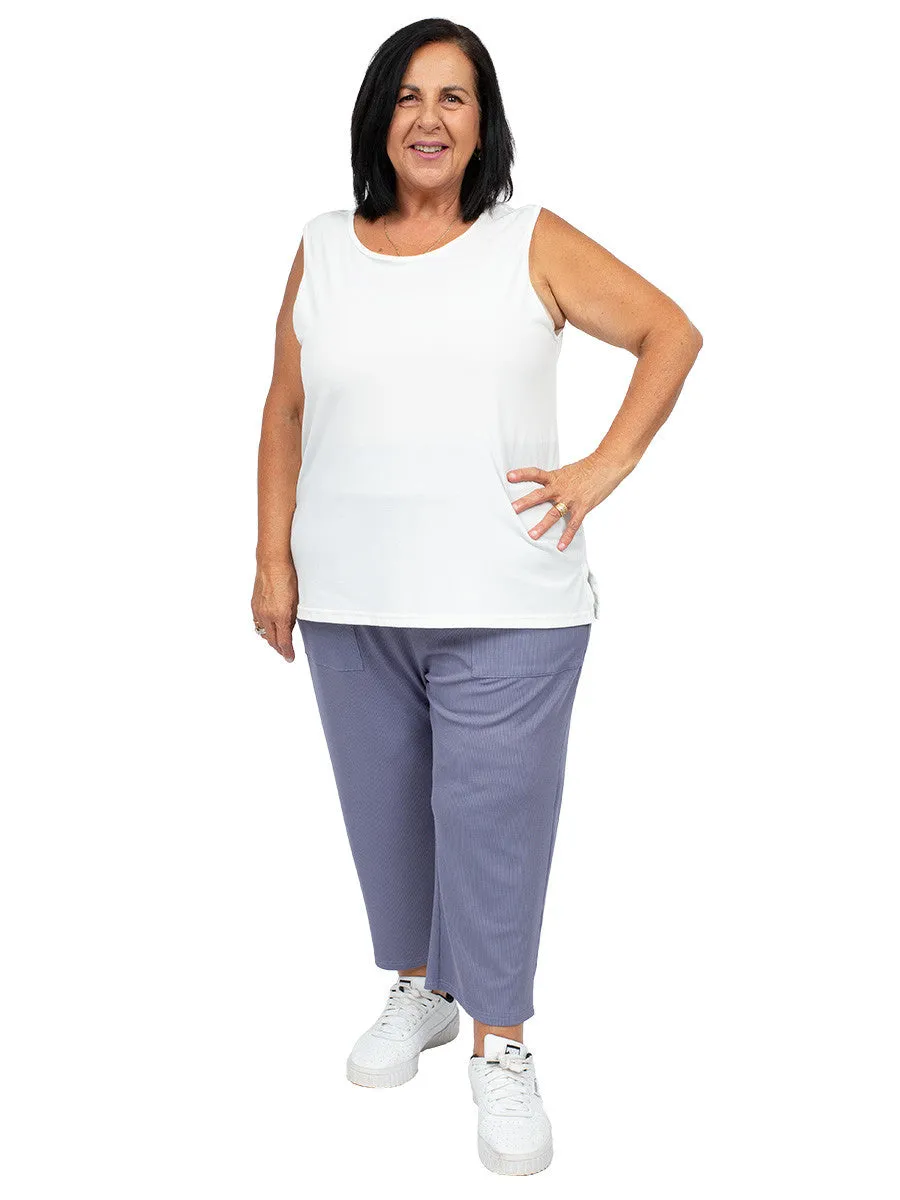 Round Neck Cami - Ivory