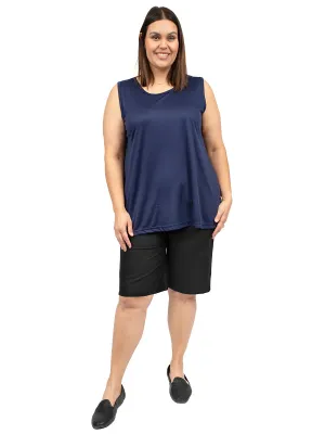 Round Neck Cami - Navy