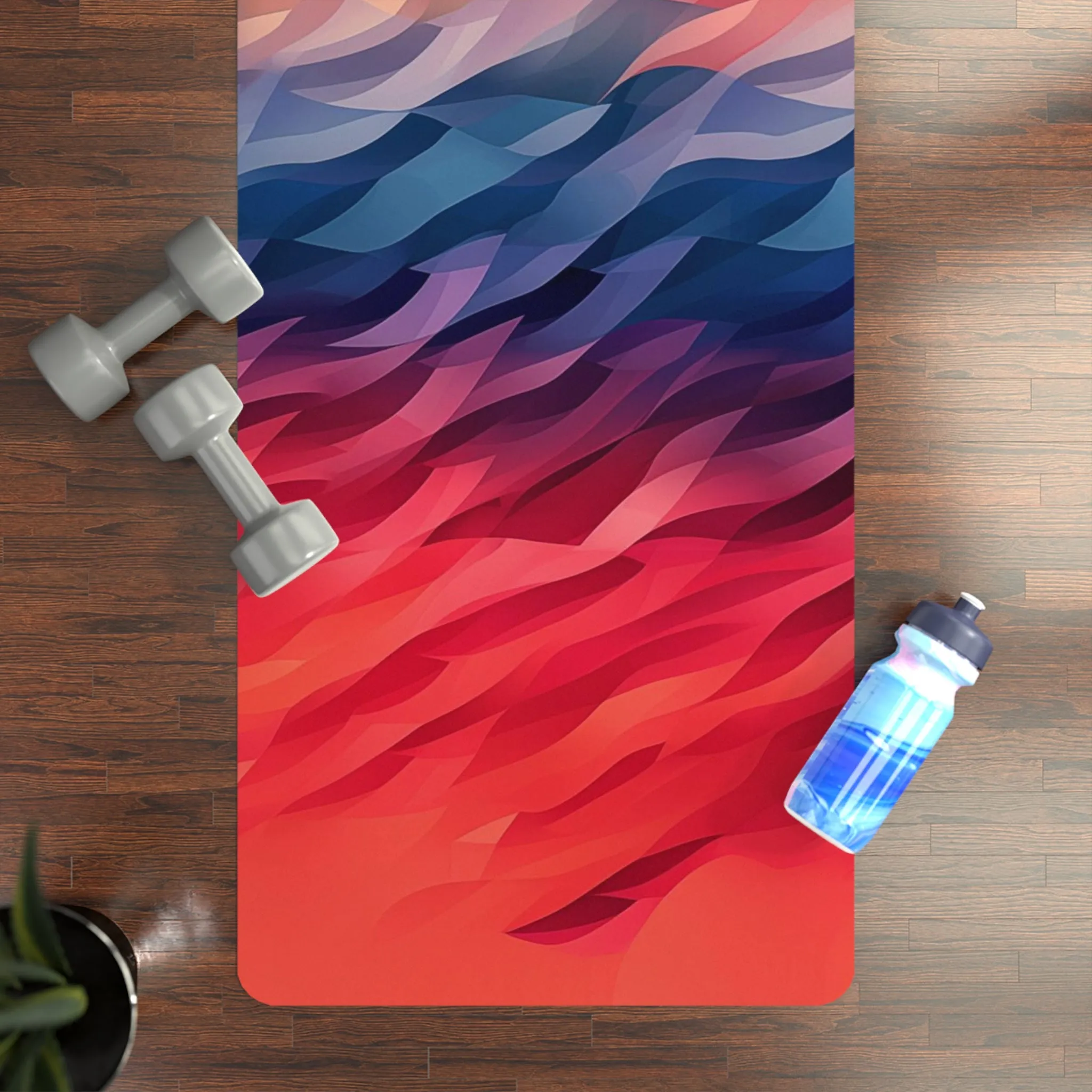 Rubber Yoga Mat- Jehanne Phalakasana Ombre