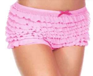 Ruffle Tanga Shorts Pink