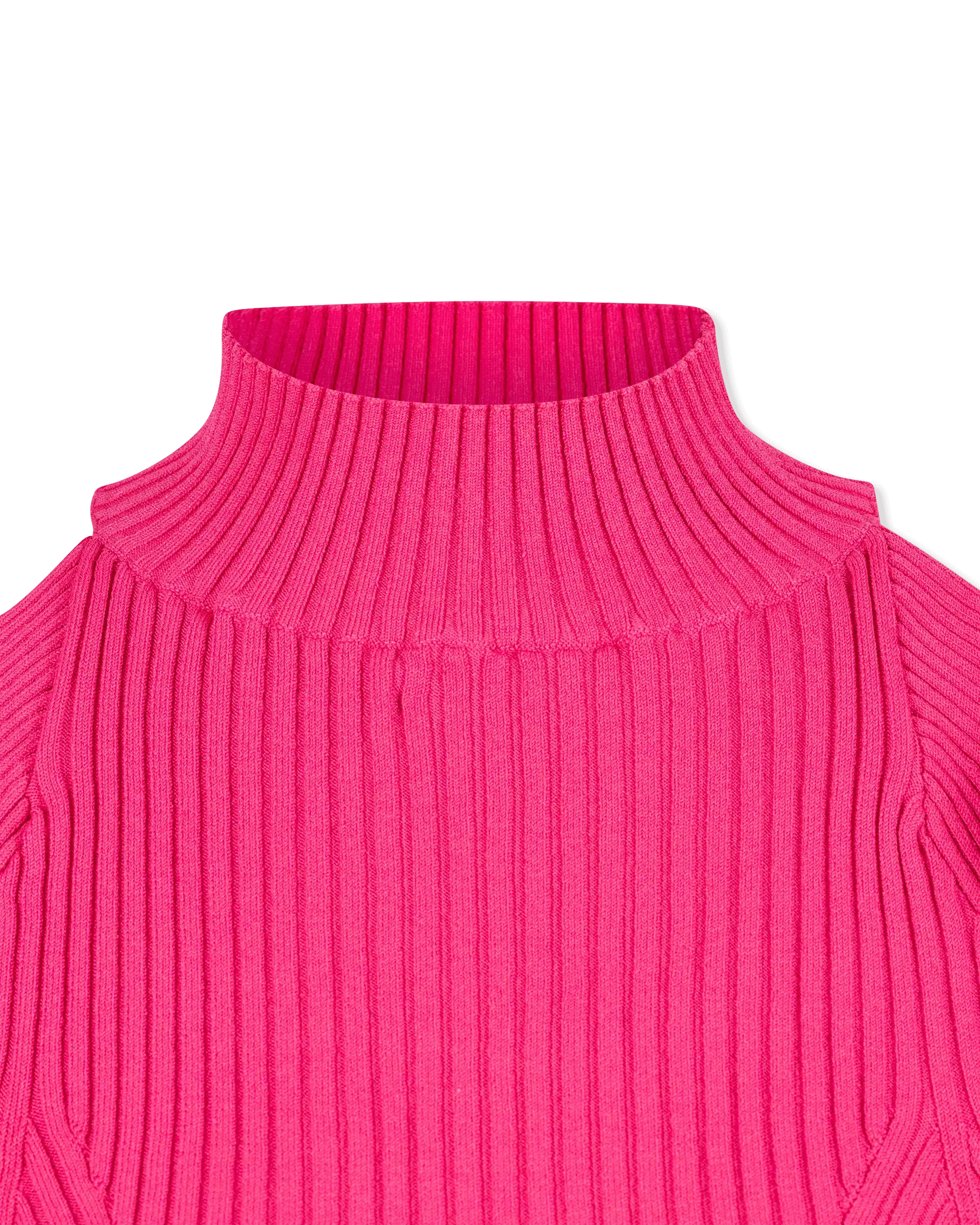 Ruffled Halterneck Knit Tank Top