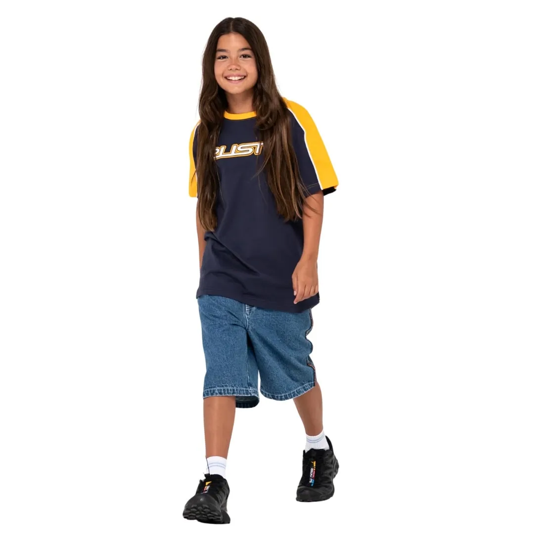 Rusty Boys Straight Shooter T-Shirt - Navy Blue