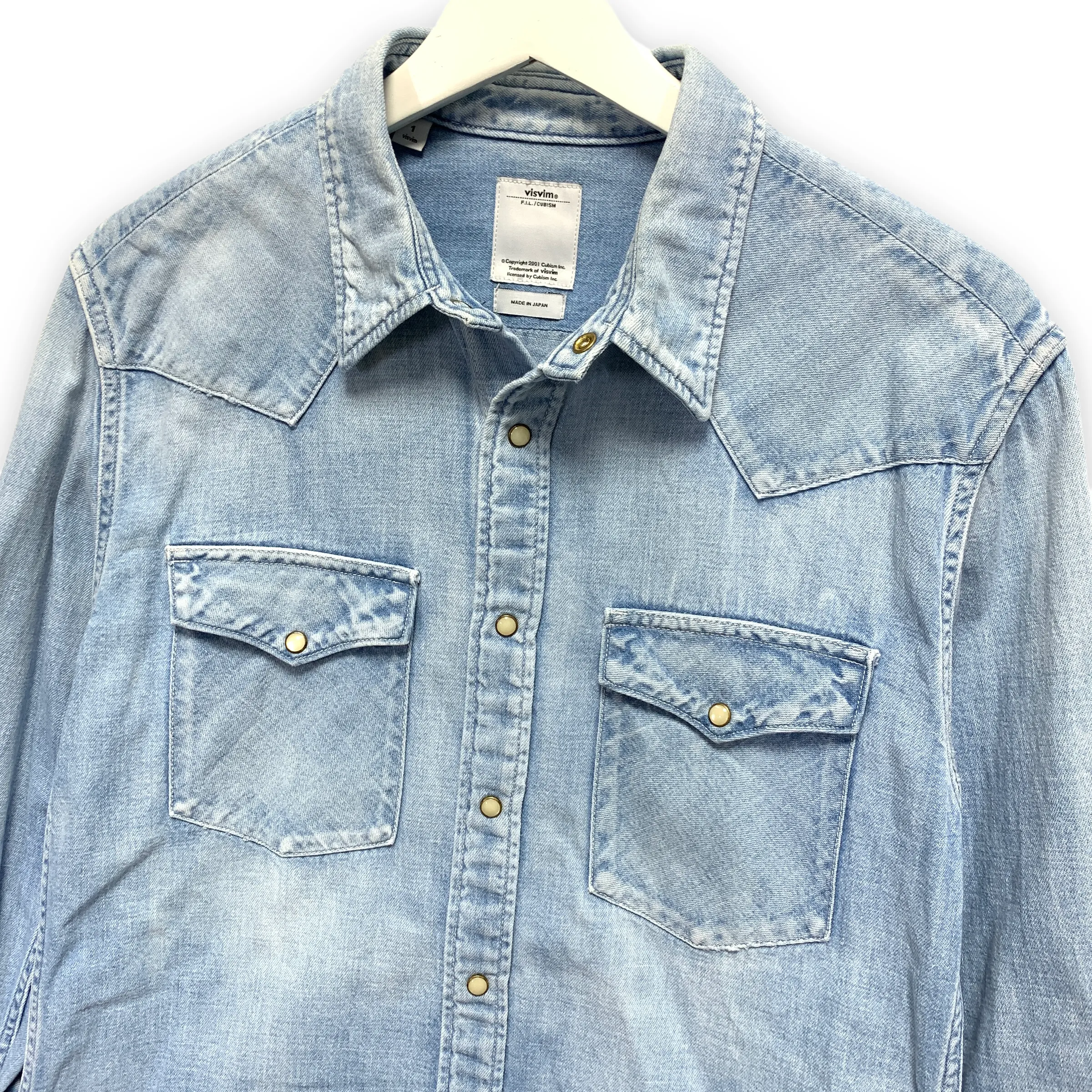 [S] VISVIM 13SS SOCIAL SCULPTURE SHIRT L/S DAMAGED INDIGO