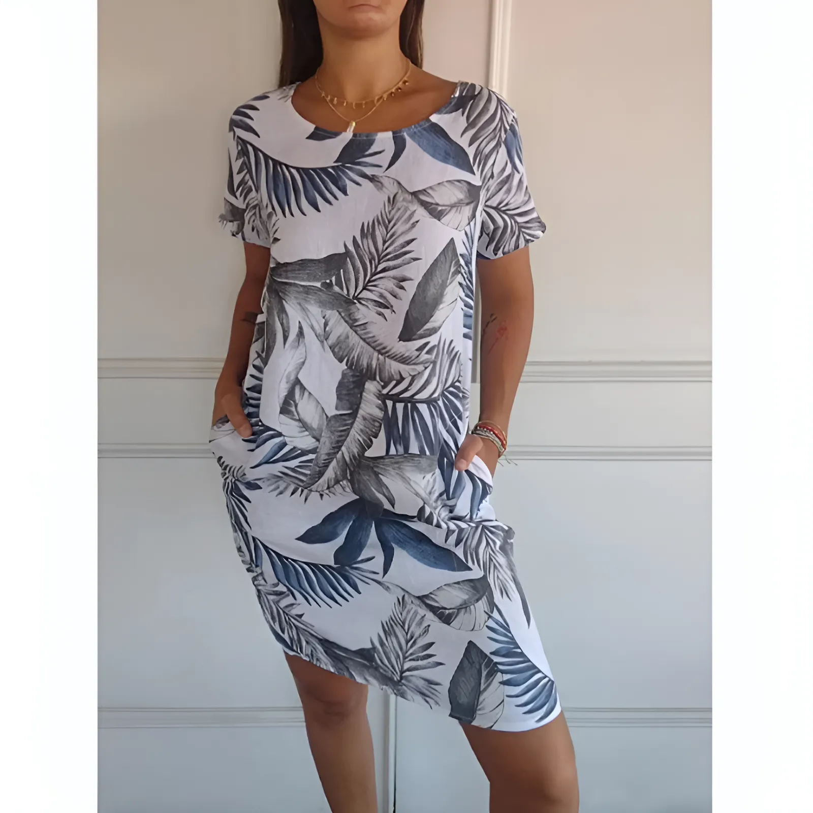 Séarlait I Casual Printed Dress