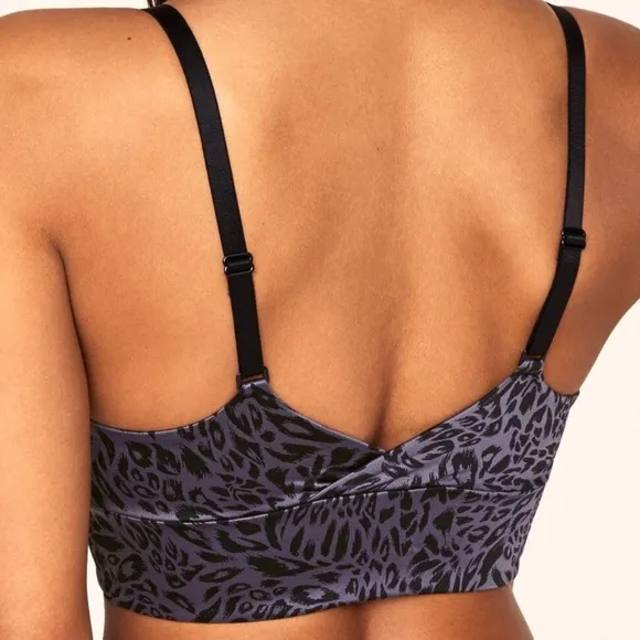 Satin Bralette Vintage Fully Soft Bra Crop Top