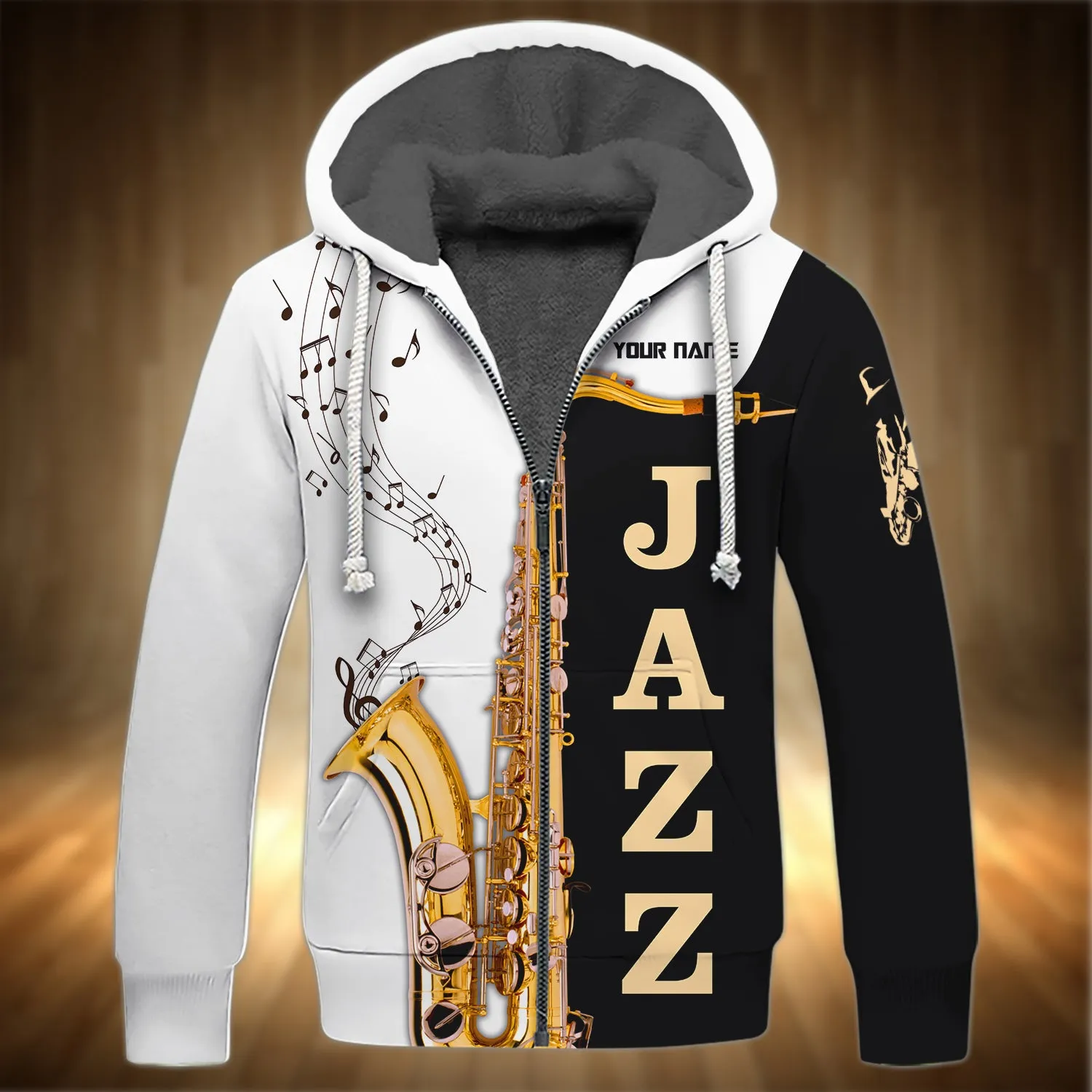 Saxophone Jazz Personalized Name 3D Full Print Shirts 04