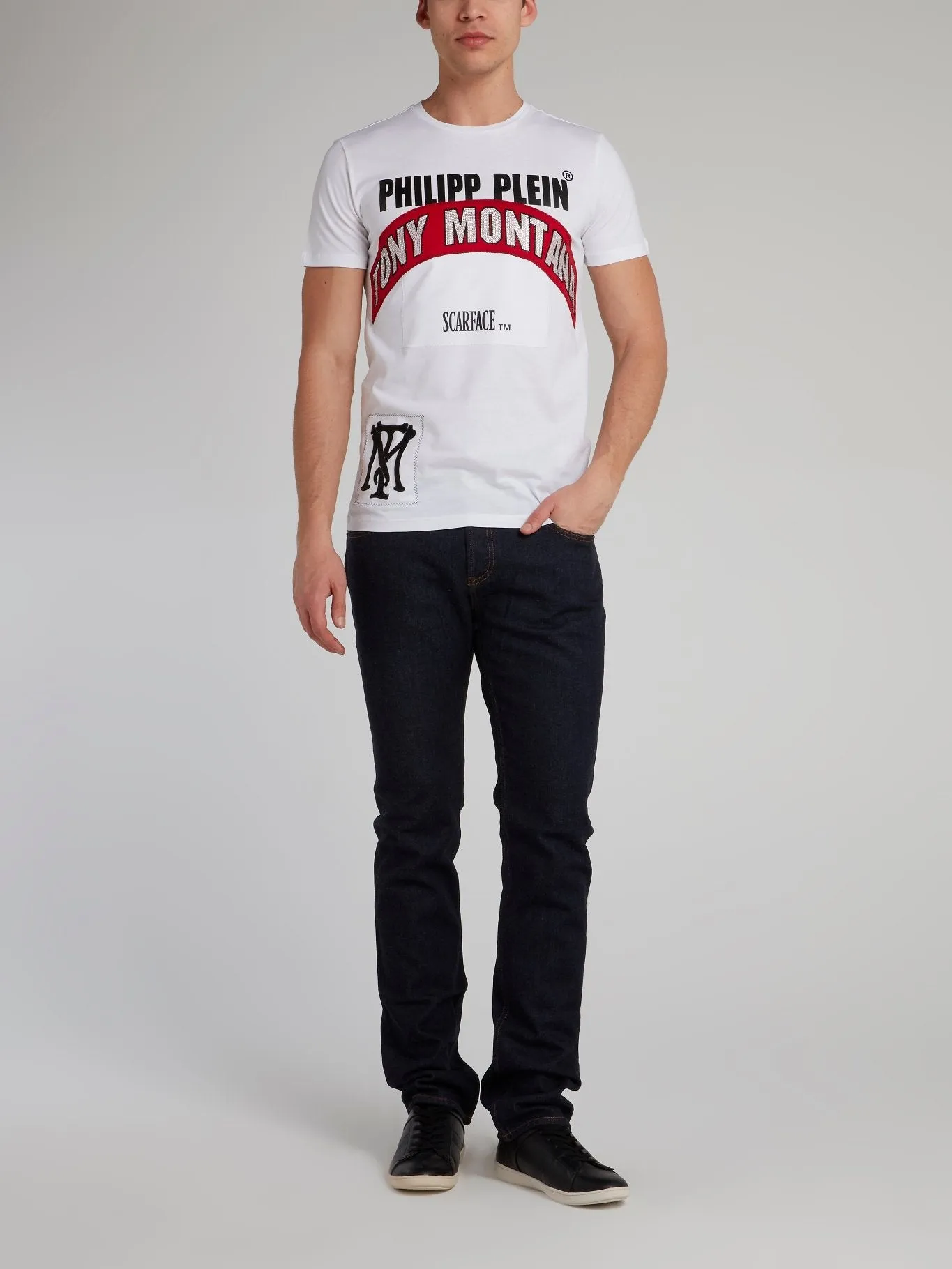 Scarface White Studded T-Shirt