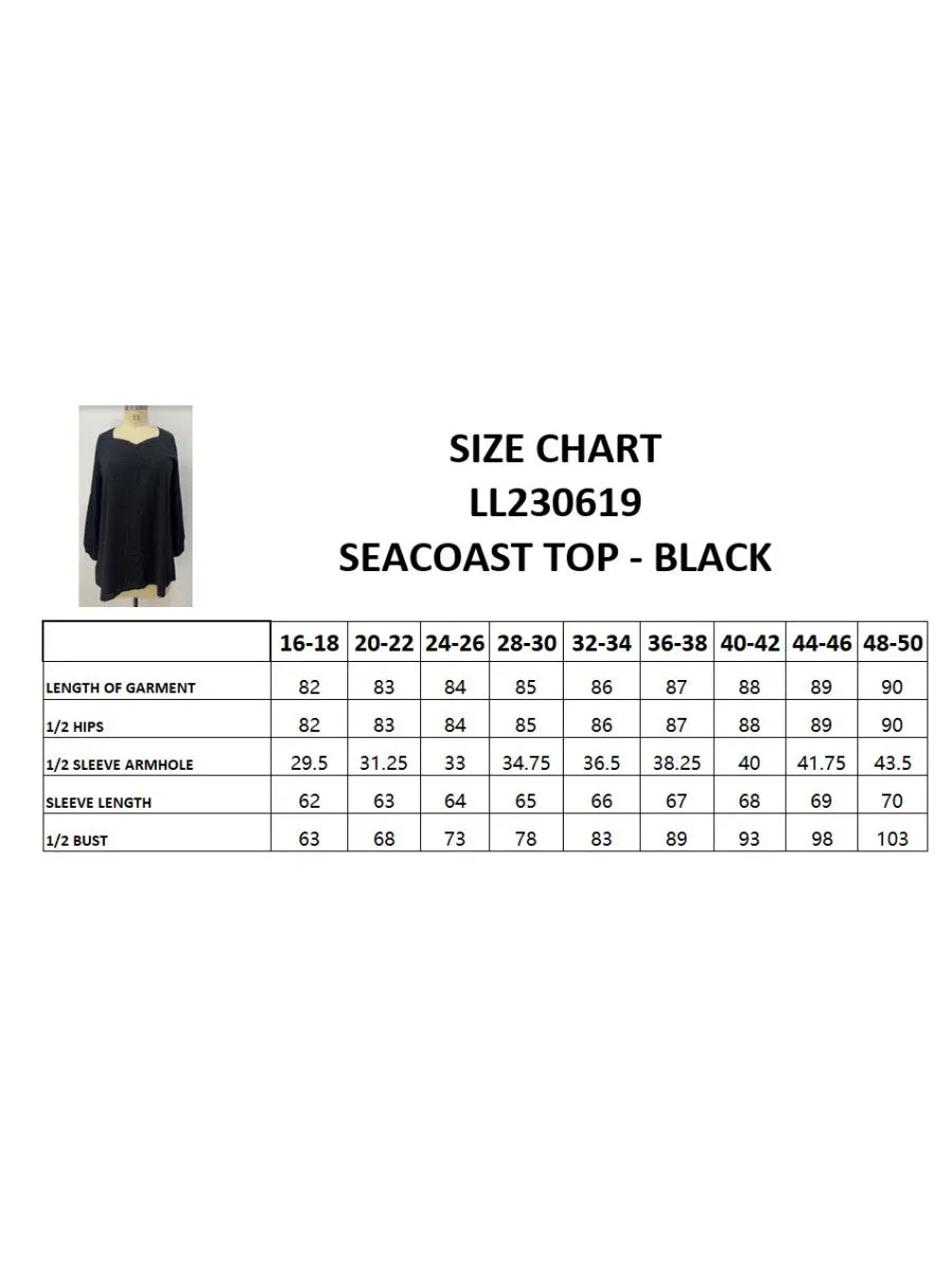 Seacoast Top - Black*
