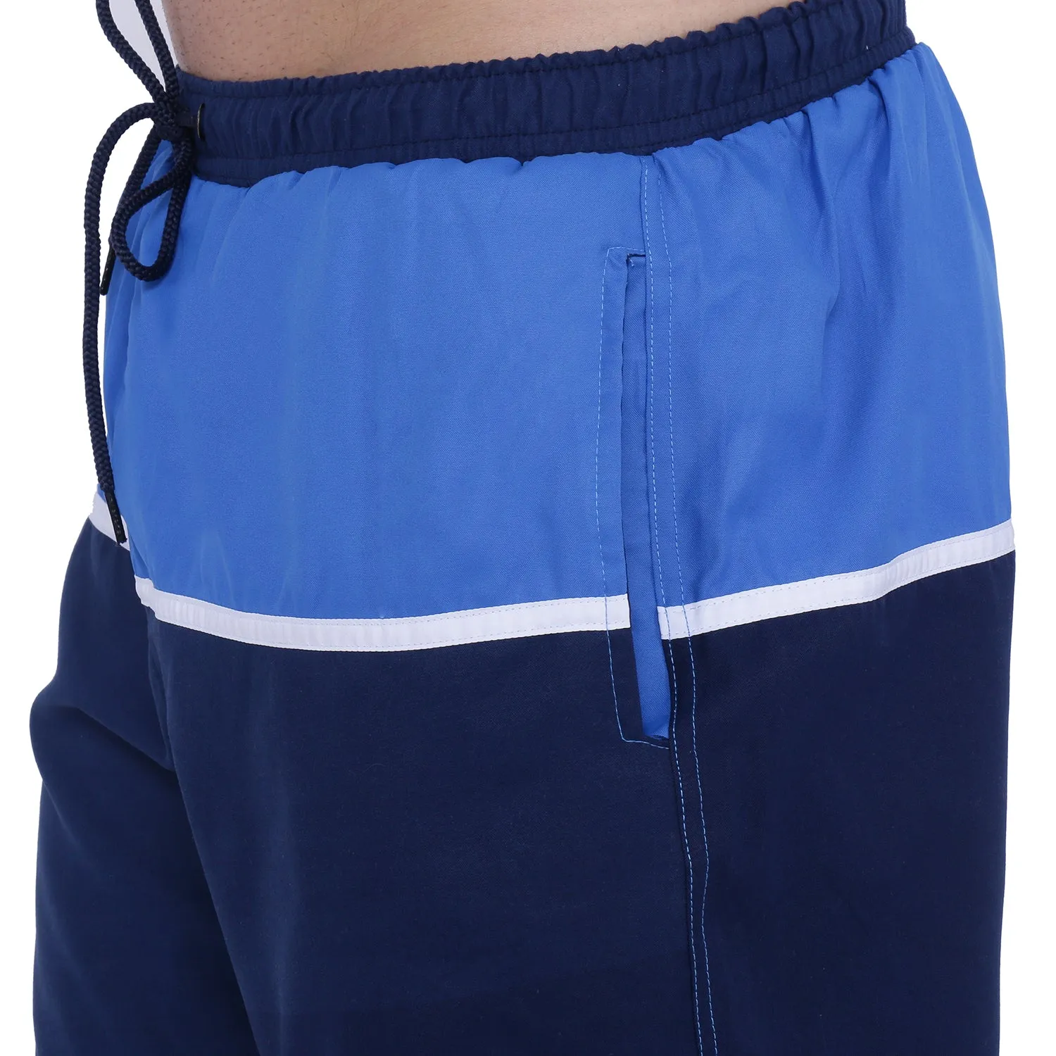 Semantic Designer Microfiber Swimshorts - Cut-n-Sew - Royal