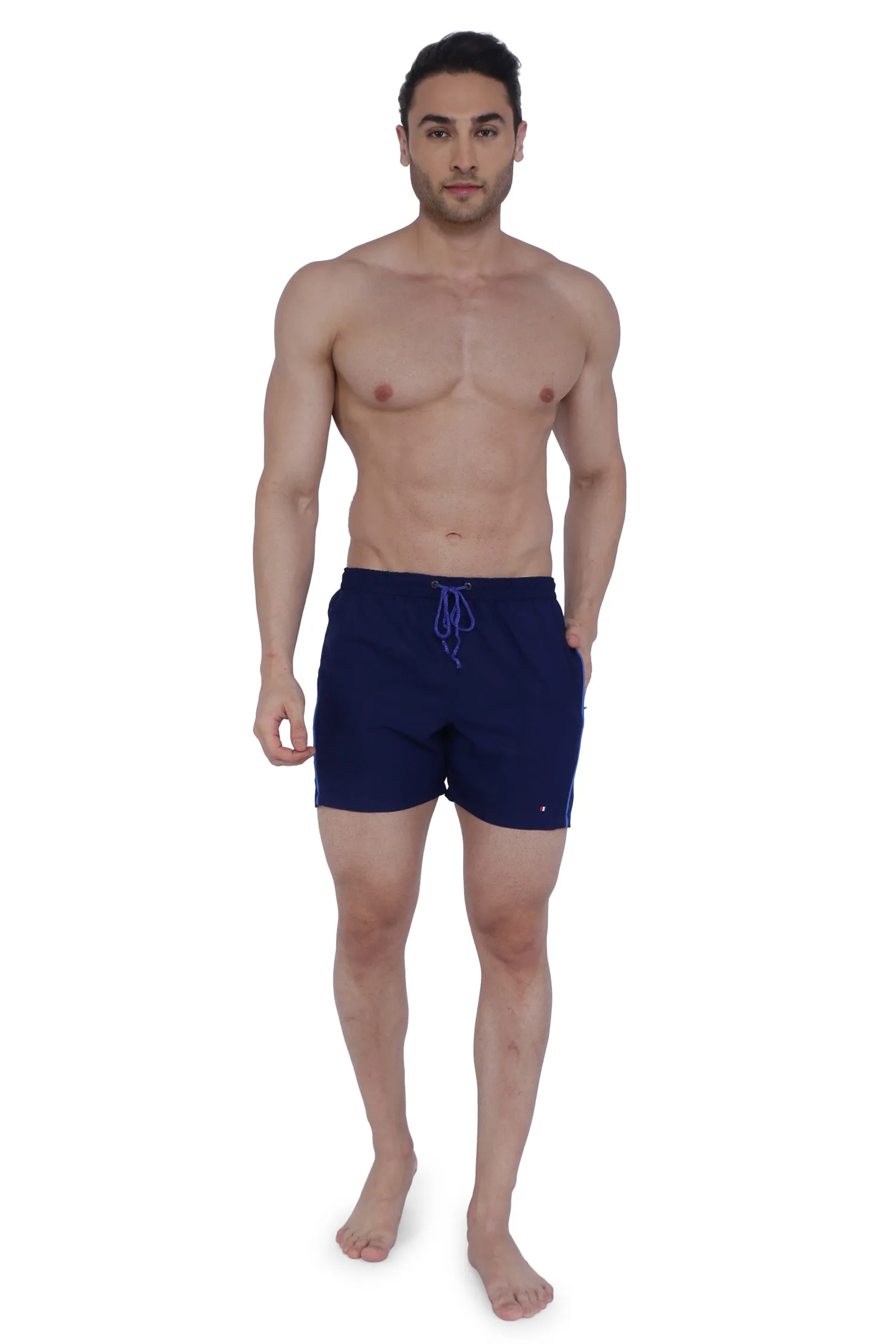 Semantic Designer Microfiber Swimshorts - Designer Navy
