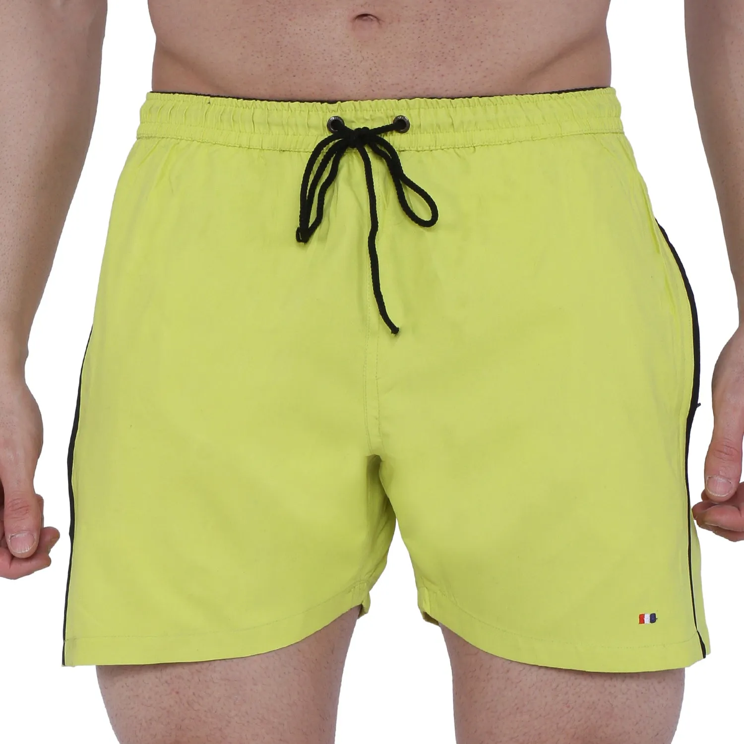 Semantic Designer Microfiber Swimshorts - Designer Yellow