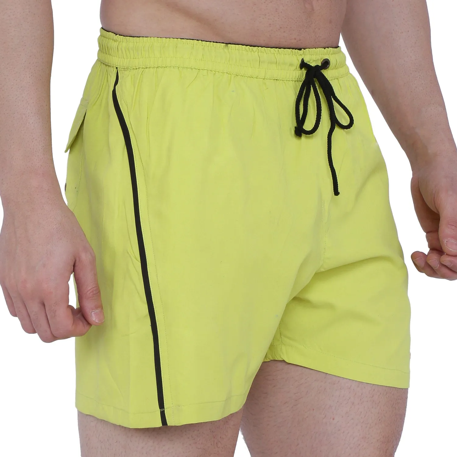 Semantic Designer Microfiber Swimshorts - Designer Yellow